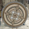Natural stone well polished floor round marble inlay tile design